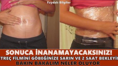 İlginç ve etkili göbek eritme tekniği.Sonucuna İnanamayacaksınız