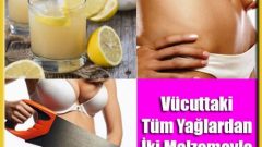 Vücuttaki Tüm Yağlardan İki Malzeme İle Kurtulun İşte Kesin Çözüm