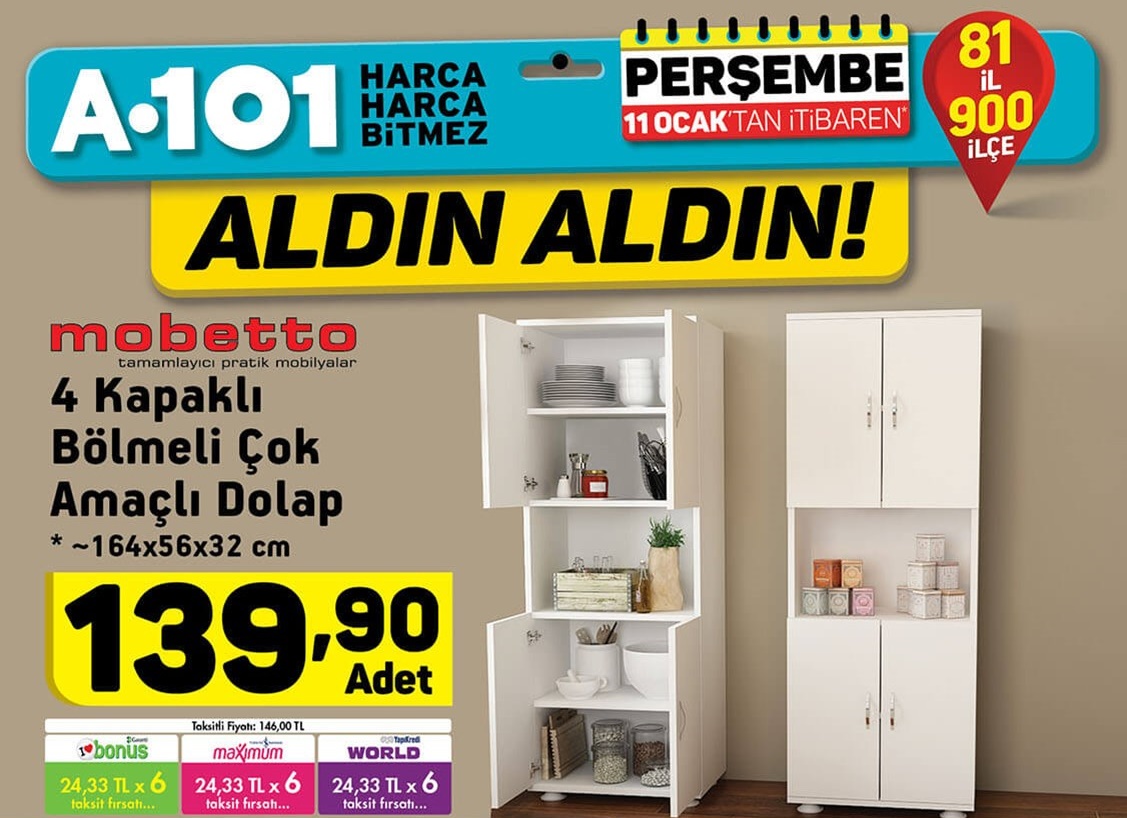 A101 11 Ocak 2018 Kataloğu