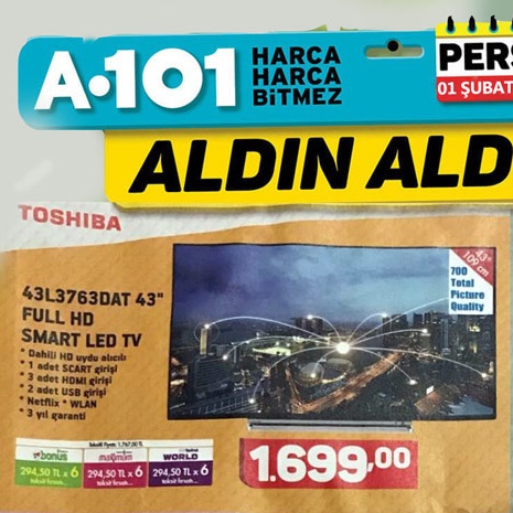 A101 Market 1 Şubat 2018 Aktüel İndirim Ürünleri