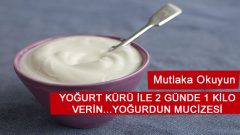 KİLOSUNDAN ŞİKAYET EDENLERE YOĞURT KÜRÜ İLE 2 GÜNDE 1 KİLO VERİN