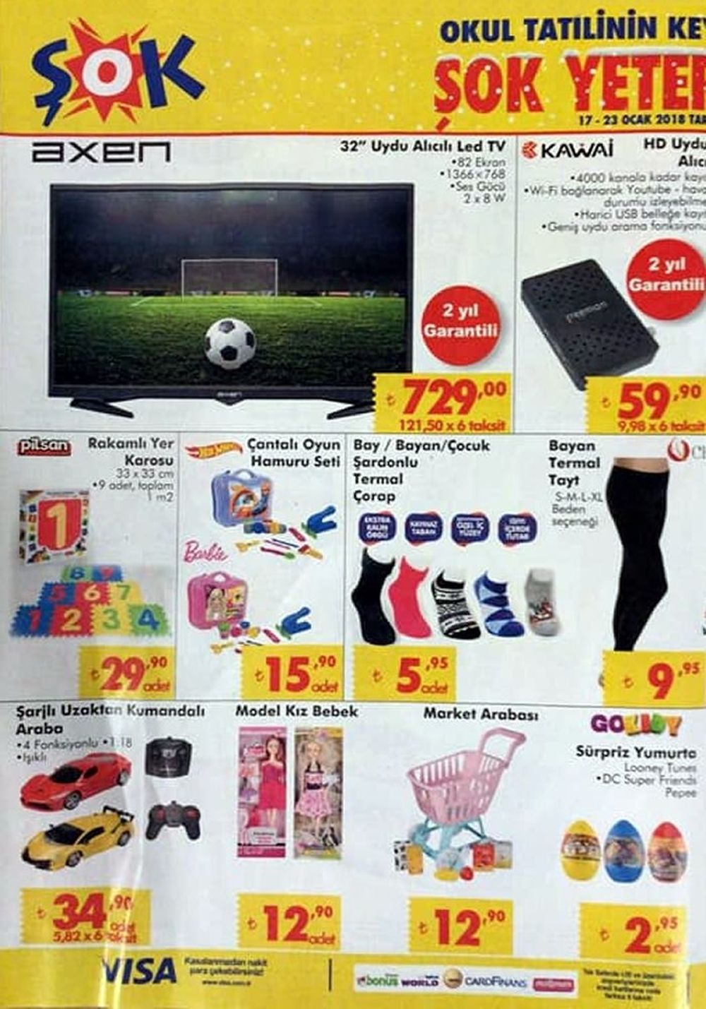 Şok 17 Ocak 2018 Aktüel İndirim Broşürü