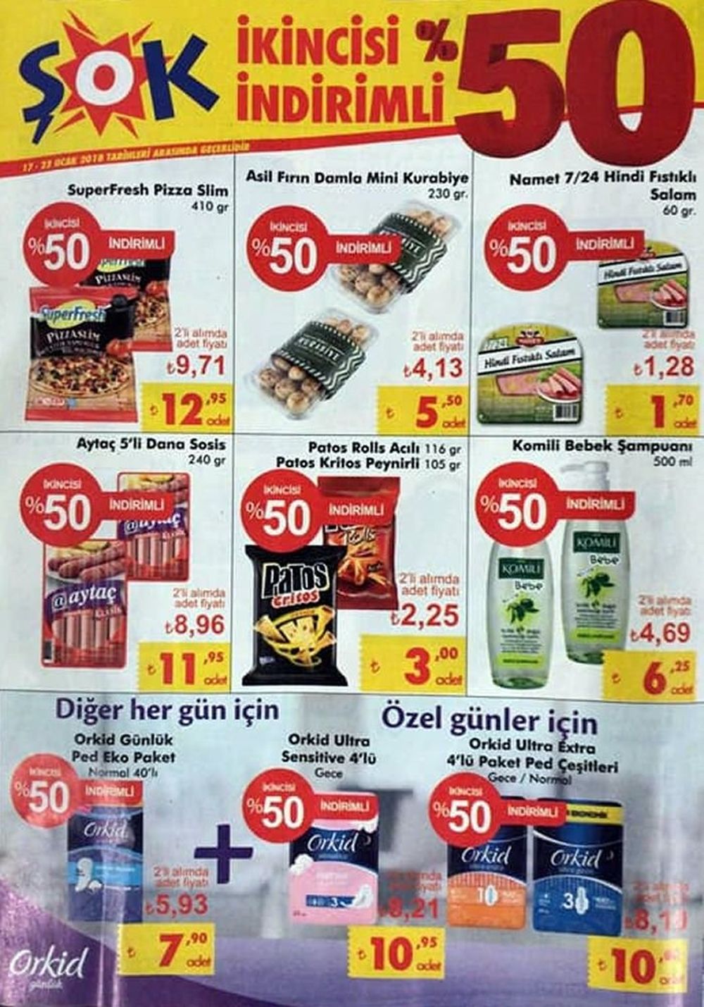 Şok 17 Ocak 2018 Aktüel İndirim Broşürü