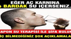 Boş mideyle 4 bardak su içince bakın neler oluyor?