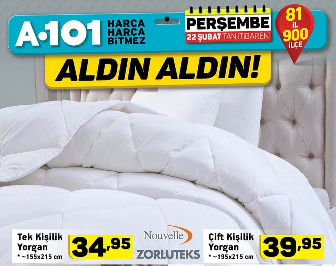 A101 22 Şubat 2018 İndirim Fırsat Kataloğu