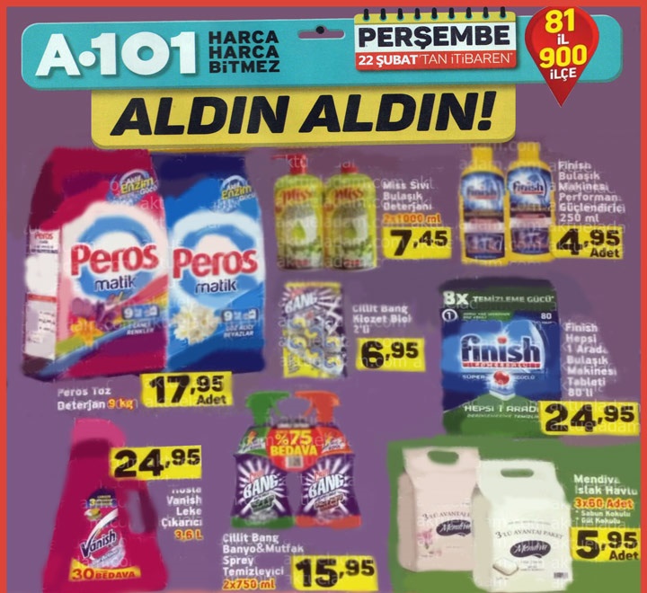 A101 Market 22 Şubat 2018 Aktüel İndirimli Kataloğu