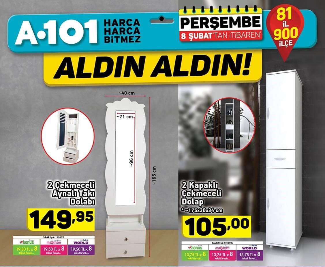 A101 8 Şubat 2018 İndirim Ürünleri