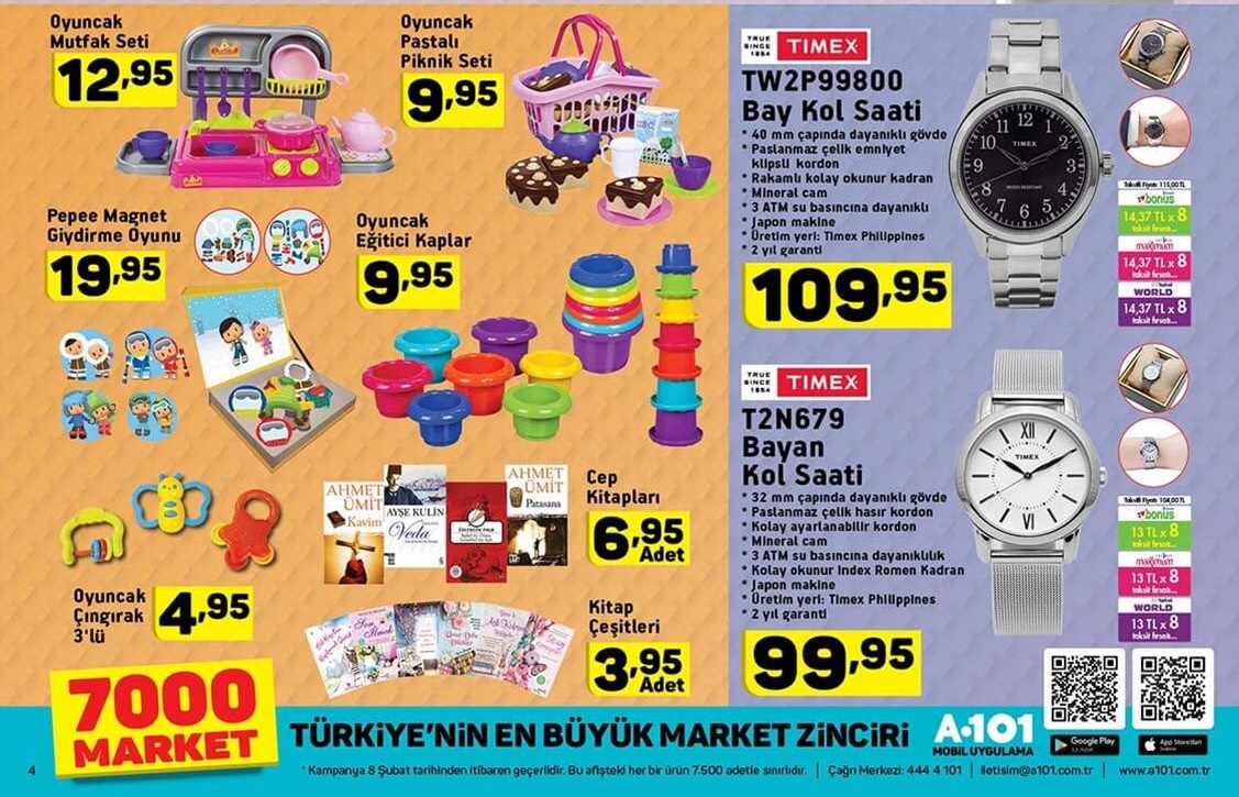 A101 8 Şubat 2018 İndirim Ürünleri