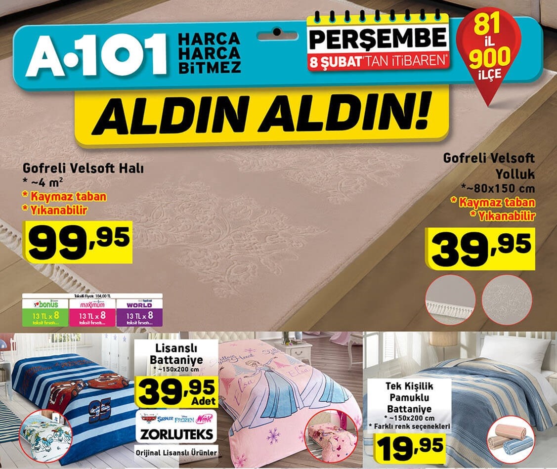 A101 8 Şubat 2018 İndirim Ürünleri
