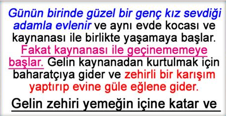 Gelin Kaynana Bu Hikaye Gerçektende İbretlik Mutlaka Okuyun