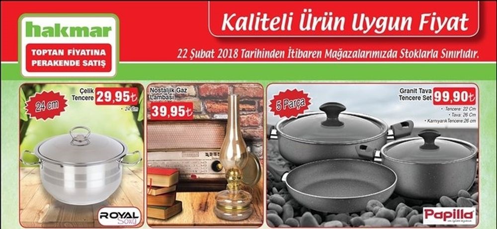 HAKMAR 22 Şubat 2018 İndirim Kataloğu