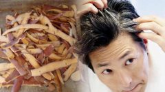 Beyaz Saça Patates Kabuğu İle Son