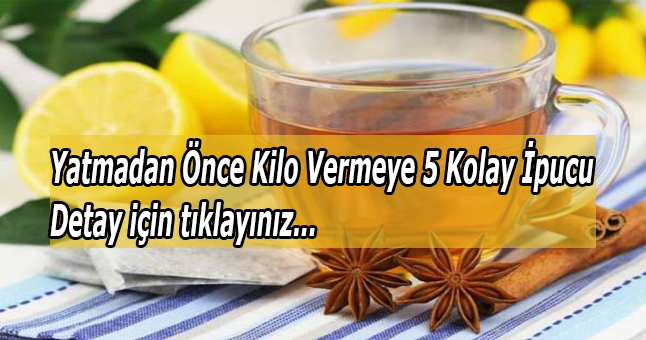 Uyumadan önce bile kilo vermek mümkün nasıl mı?