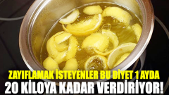Haşlanmış Limon Diyeti ile 1 Ayda 20 Kilo Verin