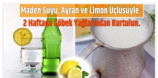 Maden Suyu Ayran ve Limon Üçlüsüyle 2 Haftada Göbek Yağlarından Kurtulun