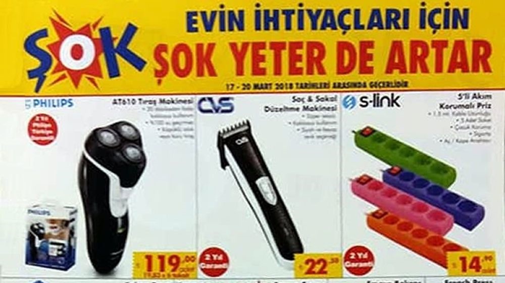 Şok Market 17 Mart 2018 Aktüel Ürünler