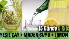 Yeşil Çay Limon Maden Suyu İle Etkili Doğal Zayıflama Kürü