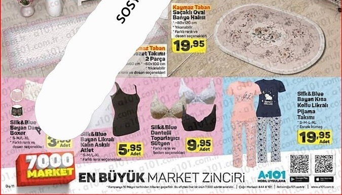 A101 10 Mayıs 2018 İndirimli Aktüel Ürünler Kataloğu