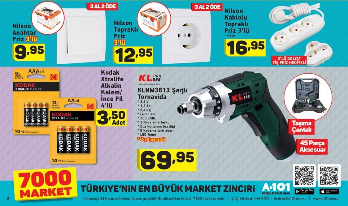 A101 Market 28 Nisan 2018 Aktüel İndirimli Ürünler Broşürü