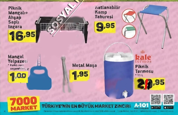 A101 3 Mayıs 2018 Aktüel Ürünleri Fırsat Kataloğu