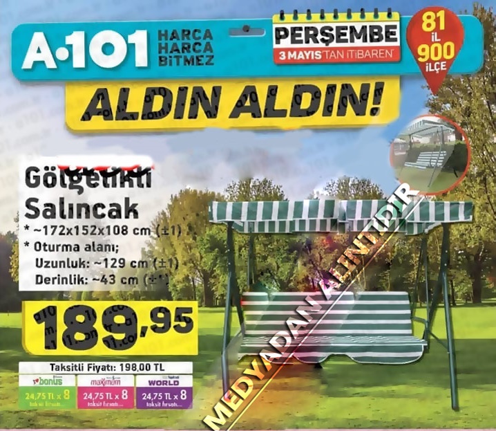 A101 3 Mayıs 2018 Aktüel Ürünleri Fırsat Kataloğu