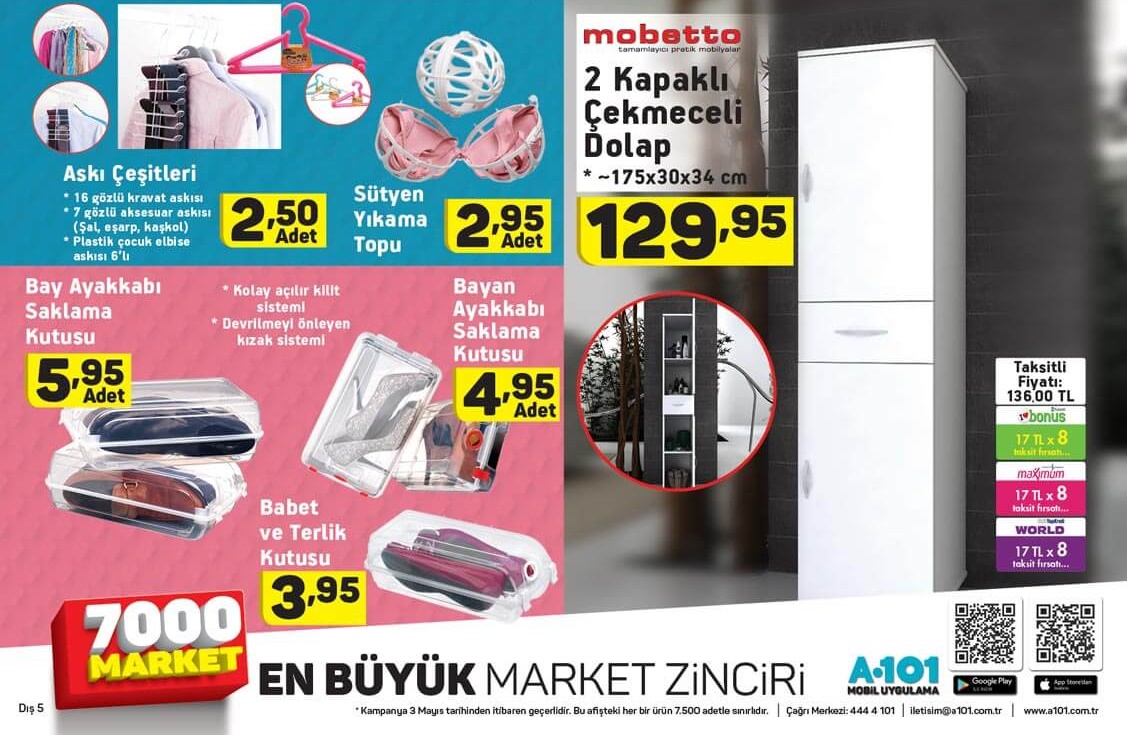A101 3 Mayıs 2018 Aktüel İndirim Kataloğu Fırsat Ürünleri
