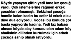 Erkek Evlat İsteyen Cahil Baba Okumanızı Tavsiye Ederim