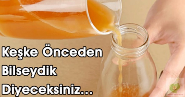 Evimizde sakladığımız sirke tam bir bir doğal antibiyotik