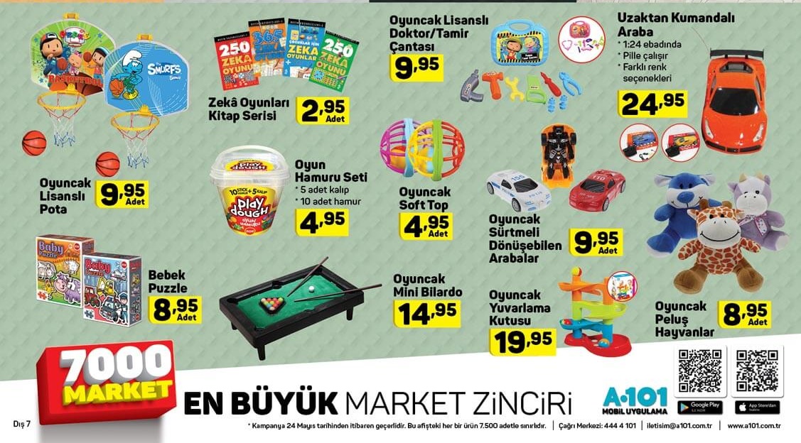 A101 Market 24 Mayıs 2018 İndirimli Fırsat Ürünleri Kataloğu