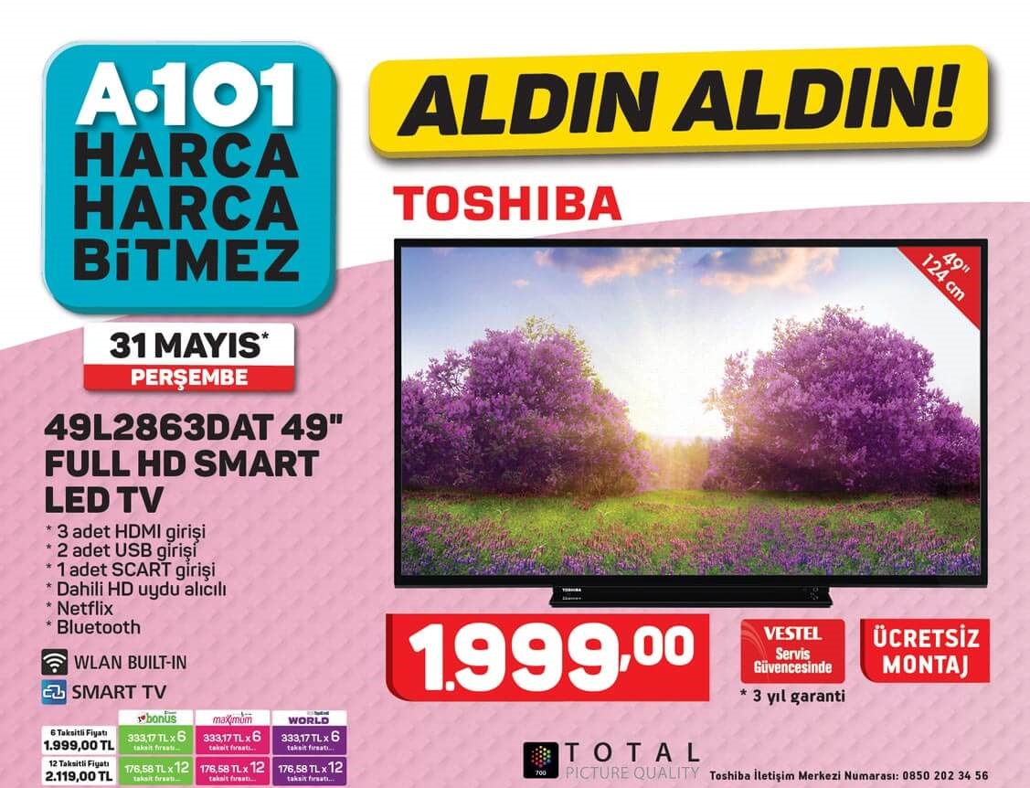 A101 Aktüel 31 Mayıs 6 Haziran 2018 Fırsat Ürünleri Kataloğu