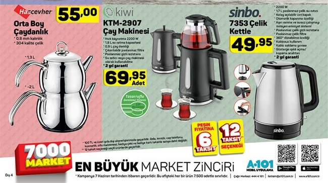 A101 Market 7 Haziran 2018 Aktüel Ürünler Fırsatları