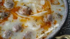 Erişteli Köfteli Yoğurt Çorbası