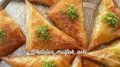 İrmikli Muhallebili Muska Tatlısı