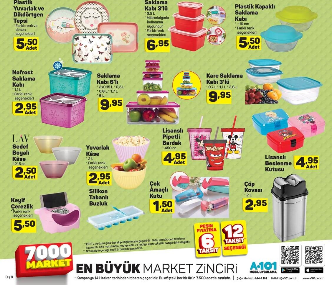 A101 Market 14 Haziran 2018 Aktüel Ürünler