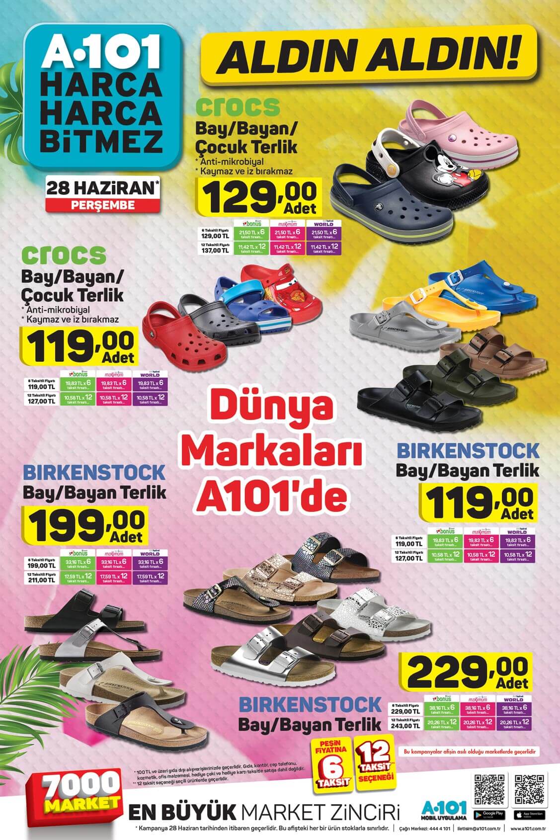 A101 Marketler 28 Haziran 2018 Aktüel İndirim Kataloğu