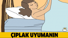 Çıplak Uyumanın Faydalarını Gösteren Çizim