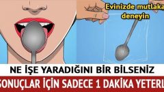 Sadece 1 Dakikada Sağlık Sorunlarınızı Çözebileceği Söylenen Kaşık Testi