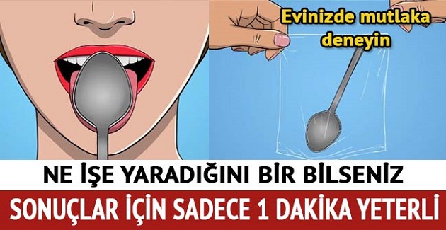 Sadece 1 Dakikada Sağlık Sorunlarınızı Çözebileceği Söylenen Kaşık Testi