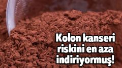 Kolon kanseri riskini en aza indiriyormuş