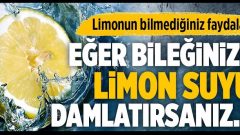 Birkaç Damla Limon Suyunu Bileğinize Damlattığınızda…