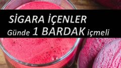 Sigara içenler günde bir bardak içmeli…