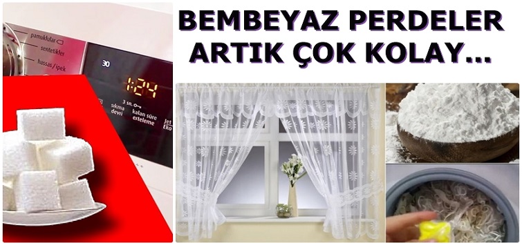 Tül Perdenizi Yıkarken Şeker Eklemeyi Denediniz mi?