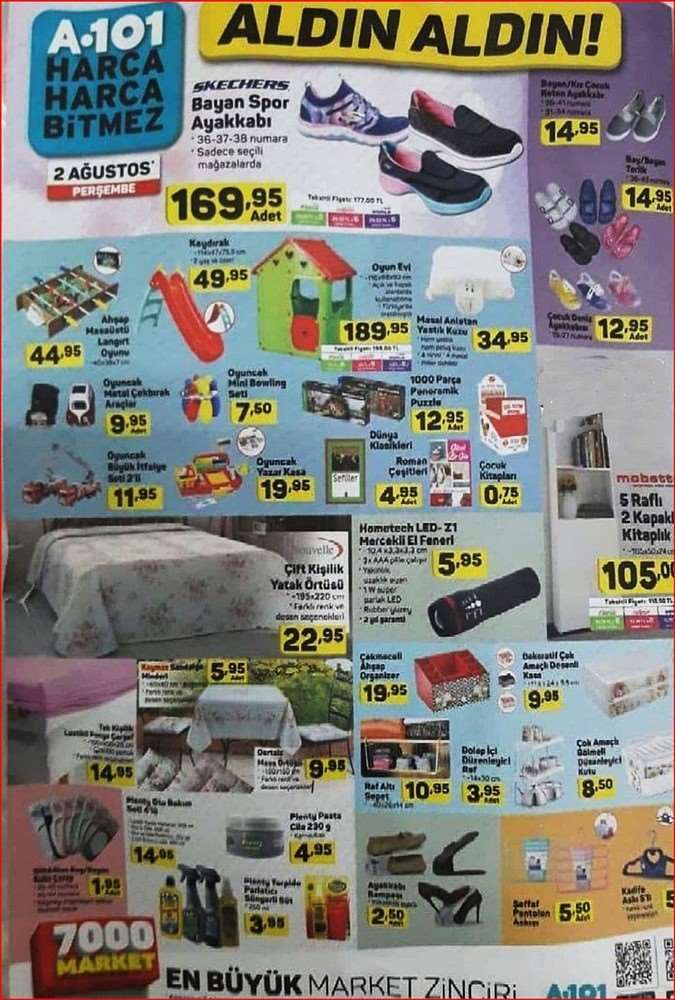 A101 2 Ağustos 2018 Aktüel Ürünler Kataloğu
