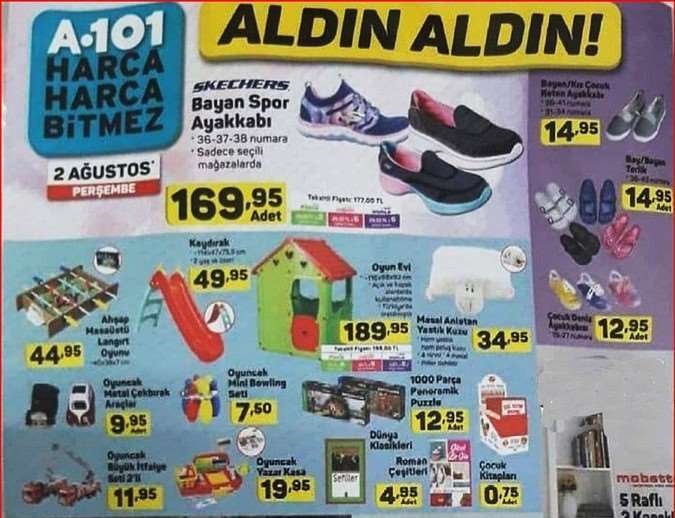 A101 2 Ağustos 2018 Aktüel Ürünler Kataloğu