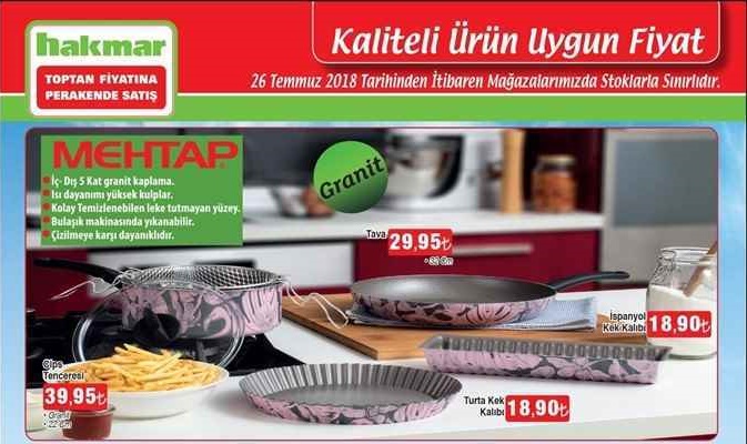 Hakmar 26 Temmuz 2018 Aktüel Ürünler Kataloğu