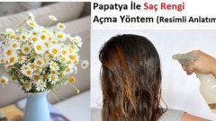 Papatya Suyu İle Saç Rengi Nasıl Açılır?