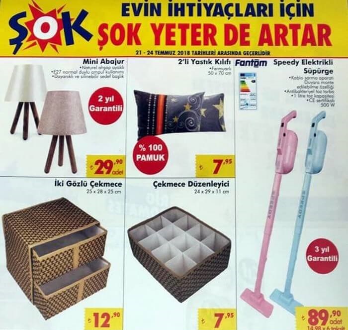 Şok Market 21 Temmuz 2018 Haftasonu Aktüel Ürünleri