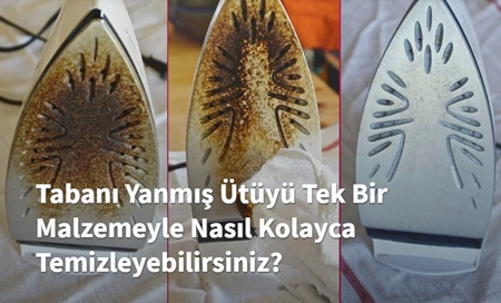 Tabanı Yanmış Ütüyü TEK MALZEMEYLE kolayca Temizleyin!