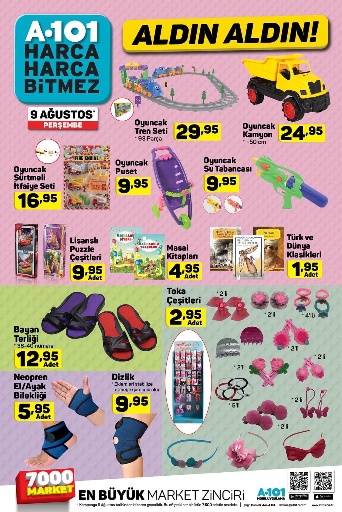 A101 9 Ağustos 2018 Aktüel İndirim Kataloğu