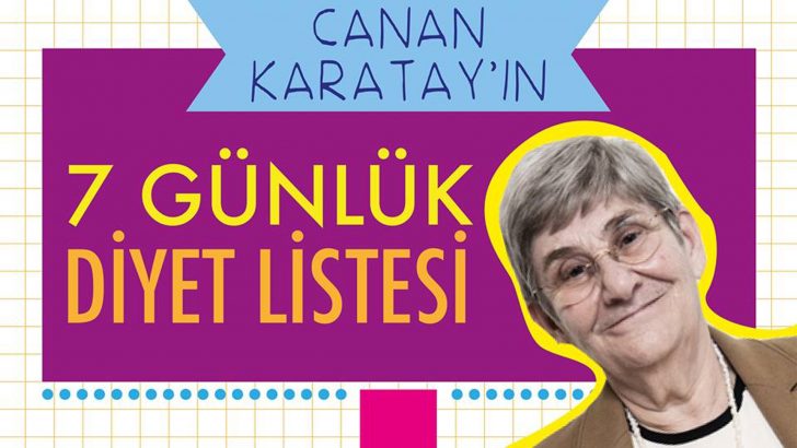 Canan Karatay Diyet Listesi 7 Günlük Örnek Diyet Listesi